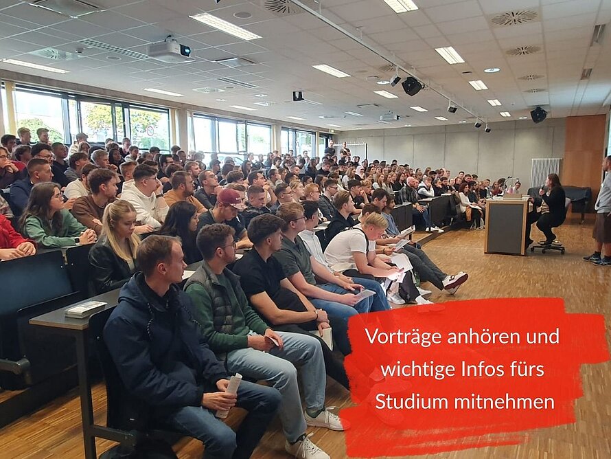 Nutzen Sie die Vorträge für einen schnellen Überblick und einen gelungenen Studienstart.
