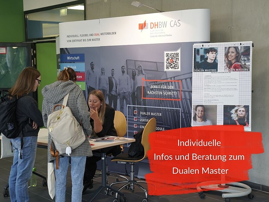 Informieren Sie sich schon jetzt über den Dualen Master am CAS der DHBW.